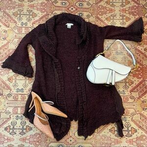 Alberto Makali Open Front Cardigan